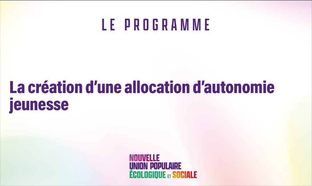 Une allocation jeunes