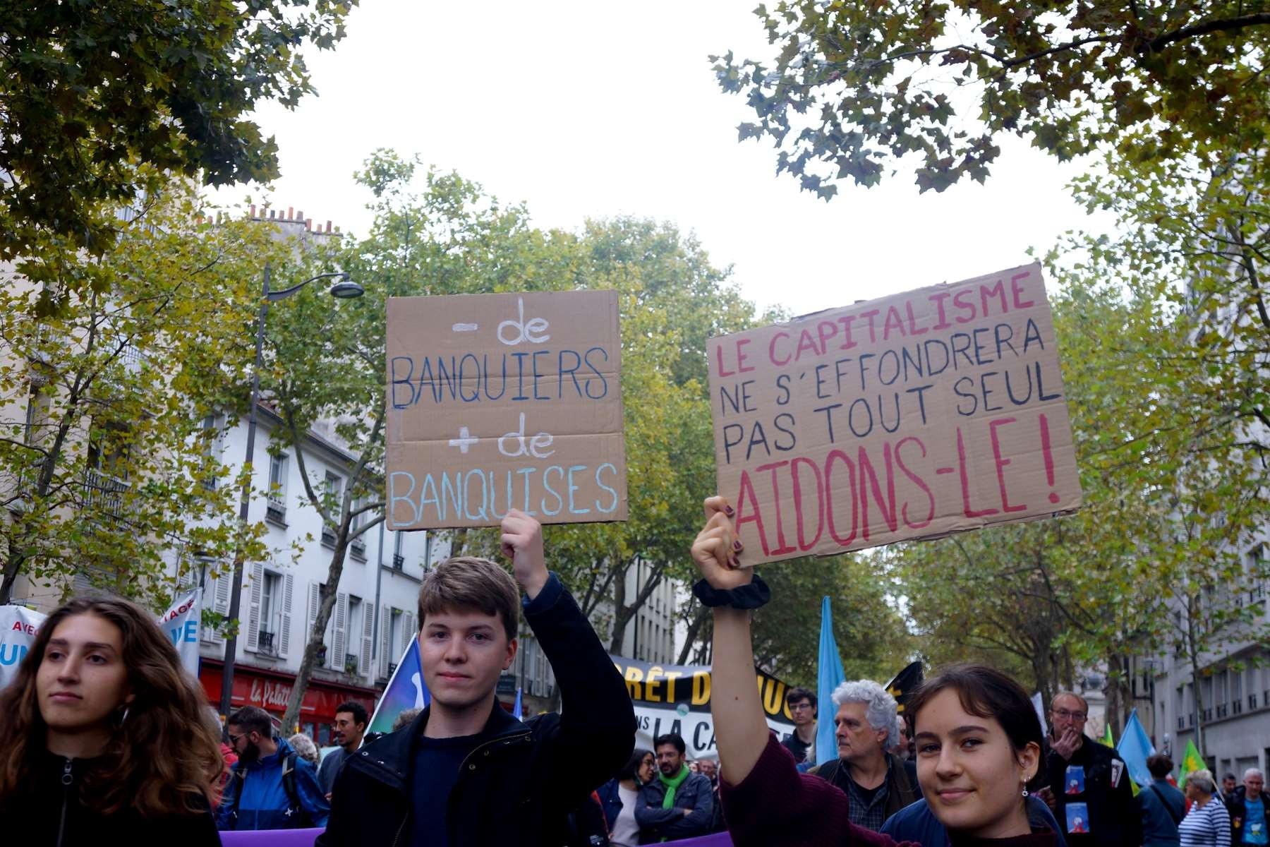 16 oct Paris les pancartes