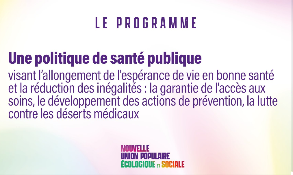 Une politique de santé publique