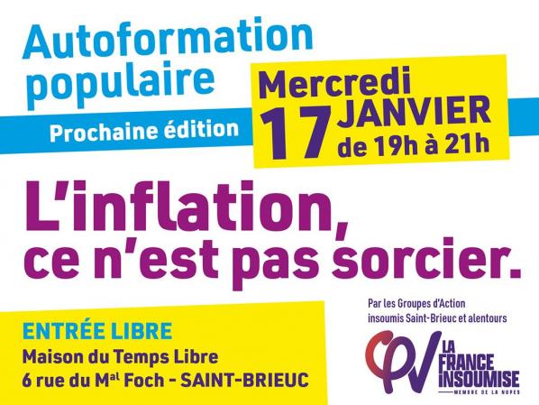 Autoformation pop janvier inflation