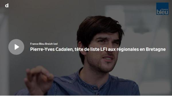 Interview pierre yves cadalen sur france bleu