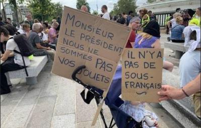 Non au passe sanitaire manif