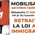 Mobilisation loi darmanin 21 janvier