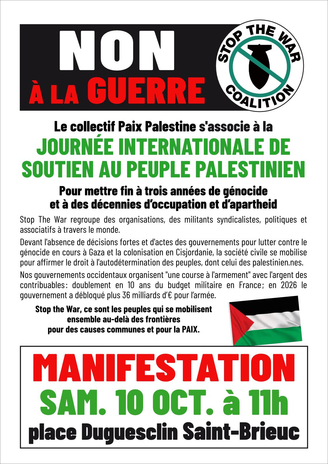 Stop the war 10 oct